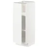METOD Podni element s policama, bela/Veddinge bela, 30x37 cm