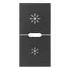 VIMAR ARKÉ PLOČICE SIMBOL DIMMER DVOSTR. 1MJ ANTRACIT VI19755.3