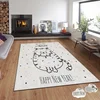 Conceptum Hypnose Tepih sa novogodišnjim motivima Asr-Crpt-68, Pravougaoni, 100 x 180 cm, Bež