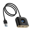 shumee USB-adapter HUB 4v1 USB 3.0 na USB 3.0*1+USB 2.0*3 1m črne barve