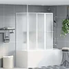 Zavjesa za kadu Matirano 120 x 70 x 137 cm Aluminij
