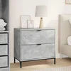 Noćni ormarić Beton siva 63.5 x 36 x 61 cm Konstruirano drvo