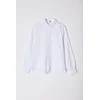 Trendyol White Extra Slim Fit Oxford Shirt with Embroidery Detail