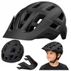 Kask LEAN MTB kolesarski čelada z odstranljivim vizirjem, črna, univerzalna