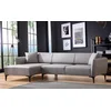 Atelier del Sofa Ugaona garnitura Belissimo 95x67x140cm Siva