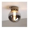 Plafonsko svetlo ELIAS 1xE14/5W/230V O 13 cm bež/zadimljeno sivo