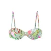s.Oliver Bikini zgornji del  meta / temno zelena / losos / off-bela