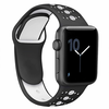 BStrap Apple Watch Silicone Sport 42/44mm pašček, Black White