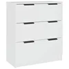 MAISON CHIC Komoda - Predalnik bela 60x30x70 cm konstruiran les, (21716065)