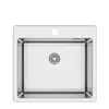 Metalac inox usadna sudopera ideal 500 B sifon o90