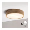 Brilagi - LED plafonsko svetlo CARVALHO MODERN 2xE27/60W/230V prečnik 37,5 cm hrast