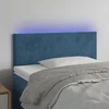 Vidaxl vidaXL Vzglavje postelje z LED diodo temno modro 80x5x78/88 cm žamet