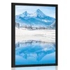 Plakat zasnežena pokrajina v Alpah - 20x30 no frame