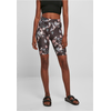 Womens Soft Shorts AOP Cycle Blacksoftflower