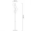 TALIA 27 PODNA LAMPA 4*G9 CRNA/BAKAR