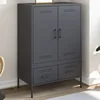 Visoka komoda antracit 68x39x101,5 cm od čelika