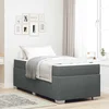 vidaXL Konstrukcija postelje Drugo Temno siva 90 x 190 cm blago