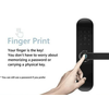 Gembird ZIGBEE-SMART-LOCK-WD002 zigbee fingerprint lock home security door smart lock WiFi remote ca