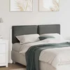 Tapecirani uzglavlje s uzglavljem Bijela i svijetlo siva 150 cm