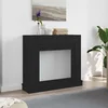 Okvir za kamin crni hrast 100x30x87,5 cm inženjerski drvo