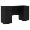 Stol s ladicama Crni hrast 140 x 49 x 76 cm Konstruirano drvo