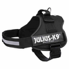 Pasja oprsnica Julius K9 – črna, XL/82-116 cm