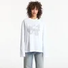 Majice Off-White Crystal Flower L/S Tee White M