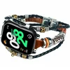 GS Usnjen pašček za Xiaomi Redmi Watch 4, rjav/črn
