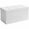 Songmics Shranjevalna klop 76x38x38 cm Bela zložljiva