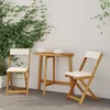 Vanjske bistro stolice 2 pcs Krem bijela 40 x 53 x 80 cm