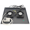 XtendLan Prezračevanje za razdelilnike ECO, vgrajene v omaro, globoke 600 mm, 2x ventilator s termostatom