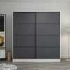 Hanah home Ormar Kale 180x210x52cm Belo-Antracit