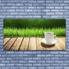 tulup.si Slika na akrilnem steklu Grass les narava mug 140x70 cm 2 obešalnika