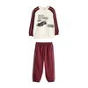 Next Komplet ecru/temno siva/burgund/črna
