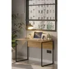 Hanah Home radni sto Nor2-S, 100 cm, hrast