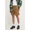 Bombažne kratke hlače A.P.C. short crew rjava barva, COGXS-H10198