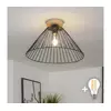 Brilagi - LED plafonski luster CERIA WIRE 1xE27/40W/230V prečnik 45 cm crna/hrast