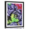 Plakat s paspartujem retro rože - 60x90 no frame