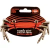 Ernie Ball Flat Ribbon Patch Cable 7.6cm - Red - 3 Pack kablovi