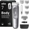 BRAUN Braun Bodygroomer Series 7 BG7555 Brezžični brivnik za telo, siv
