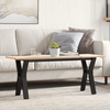 Stolić za kavu Y-oblika 110x40x45cm borovina i čelik