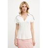 Liu Jo Sport Majica TA5183 J4883 Bela Regular Fit