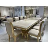 Casa Padrino luxury baroque dining table cream/white/gold 250 cm - Baroque furniture