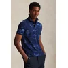 Bombažen polo Polo Ralph Lauren moški, črna barva, 710P04012