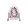 Desigual Majica Minnie Mouse pegasto siva / roza / srebrna / bela