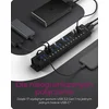 Box IB-HUB1717-U3 USB 3.2 Gen 1 HUB 5 Gbps črne barve