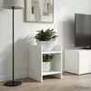 Stalak za biljke s policom 2 pcs Bijeli 30 x 30 x 40 cm