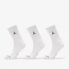 Nogavice Jordan Everyday Crew Socks 3-Pack White/ Black L