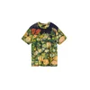 Desigual Majica zelena / temno zelena / rdeča / črna