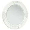 Zidno ogledalo u baroknom stilu 50 cm bijelo